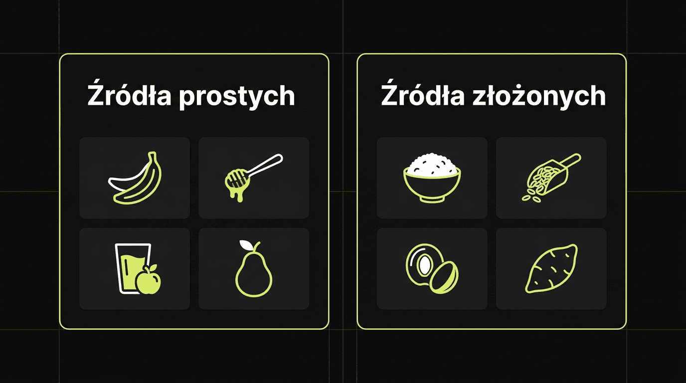 Przykłady i źródła węglowodanów prostych i złożonych w diecie