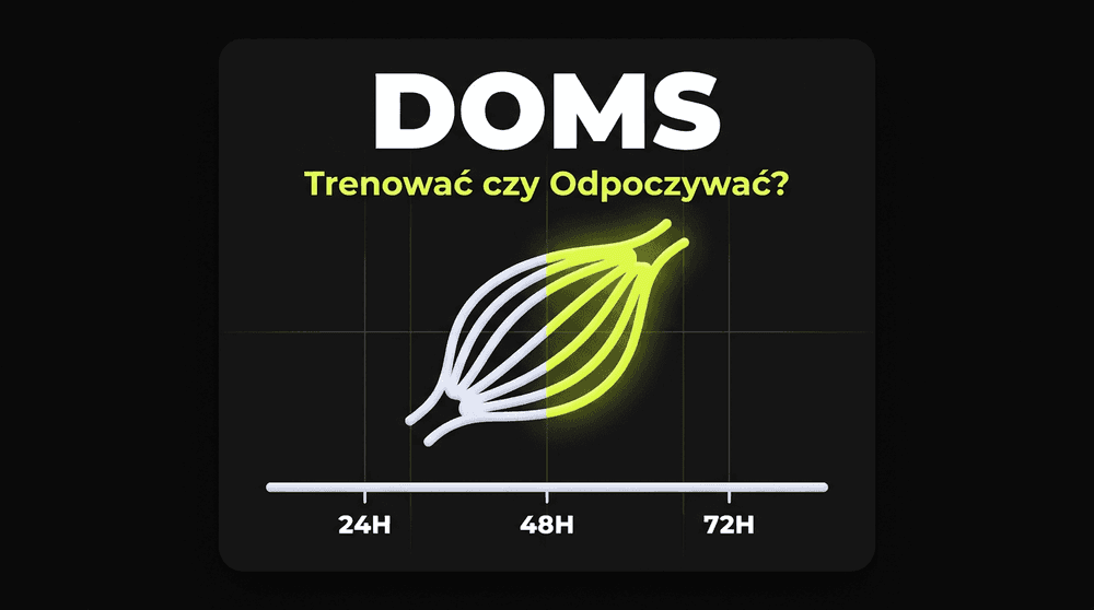 Infografika DOMS: czy trenować z zakwasami po treningu