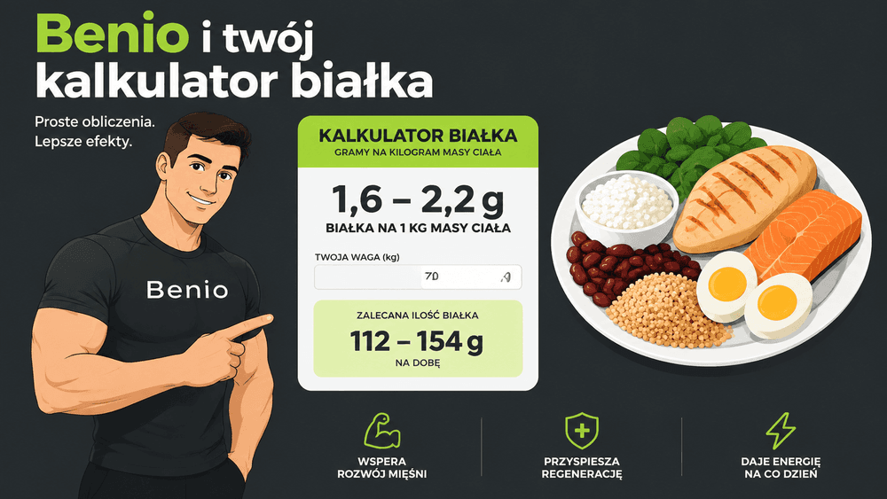 Ile białka dziennie — kalkulator porcji dla osoby trenującej